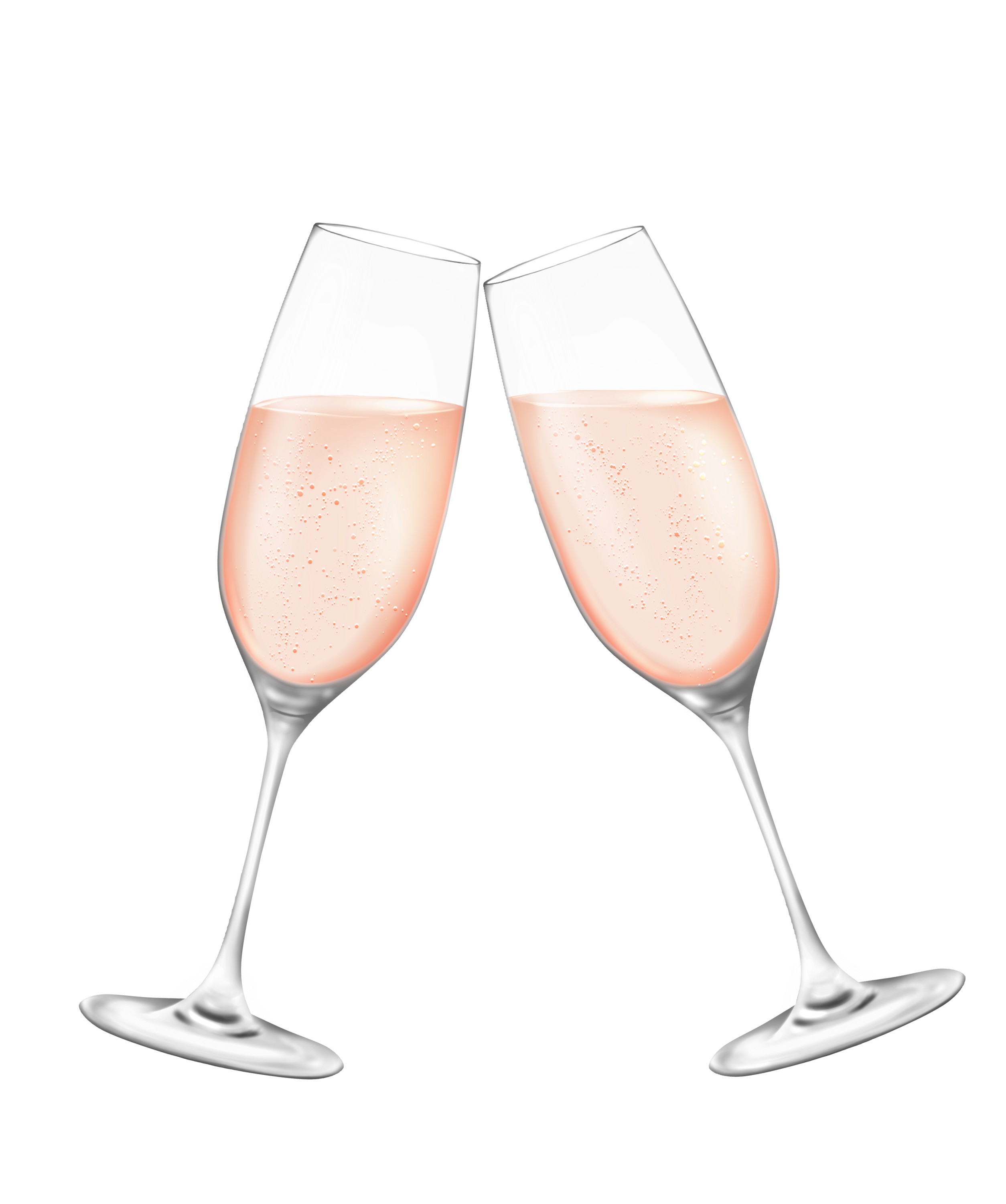 乾杯 シャンパン ロゼ フリー素材